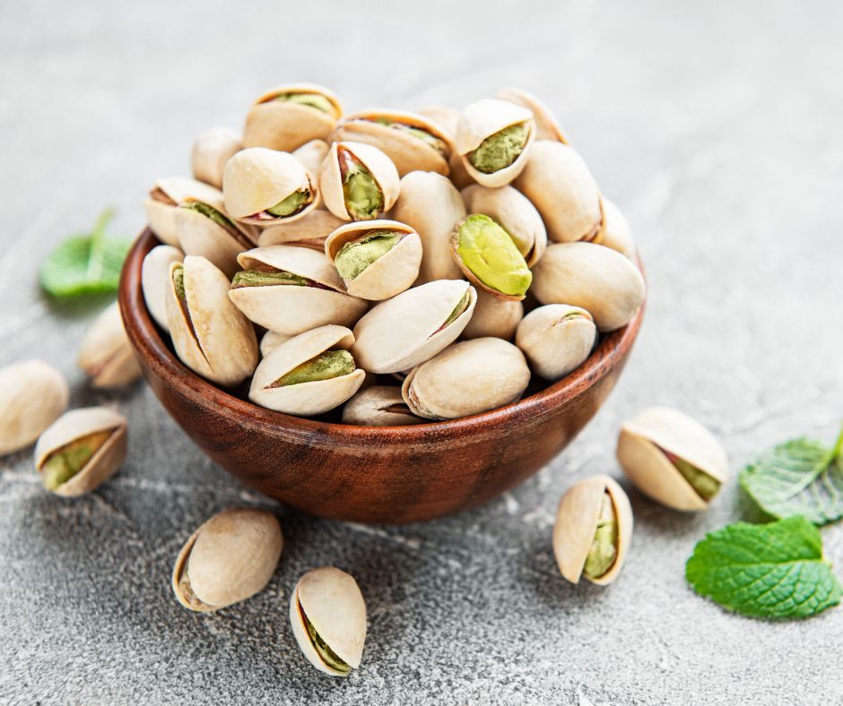 Pistachios in a bowl